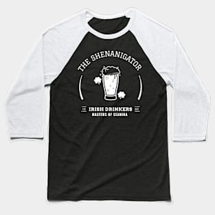 Green Shenanigator - Funny Shenanigans St. Patrick's Day Baseball T-Shirt